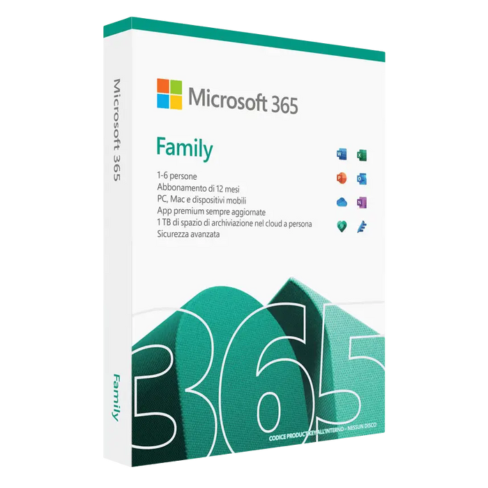 Microsoft 365 Family – Licenza Digitale Ufficiale