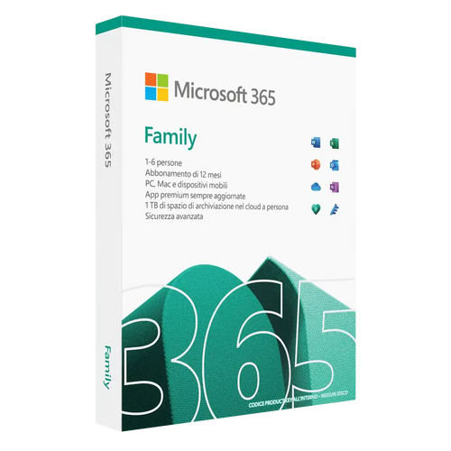 Microsoft 365 Family - Licenza Digitale Ufficiale - Licenzapol