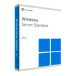 3D rendered white and blue Microsoft Windows Server 2022 Standard box.